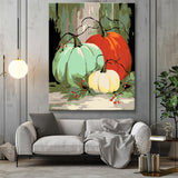 Painting by Numbers 3 Colorful Pumpkins