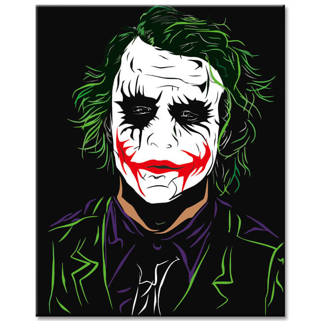 Painting by numbers Joker portrait shipping from DE