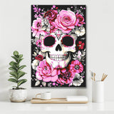 Painting by Numbers Skull with Roses