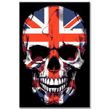 Paint by Numbers Skull Uk Great Britain