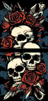 Painting by Numbers Skull Witch 2-Panel