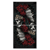 Painting by numbers skull - witch 2-part shipping from DE