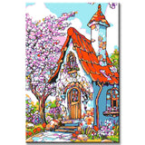 Painting by Numbers Art Illustration Spring Feelings