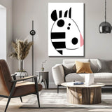 Paint by Numbers Cartoon Zebra Face