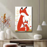 Painting by Numbers Fox Family