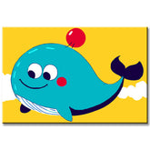 Painting by Numbers Friendly Whale