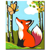 Painting by Numbers Butterfly Kisses Fox