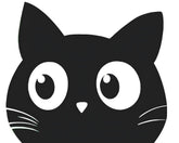 Painting by Numbers Cat Face Black and White