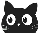 Painting by Numbers Cat Face Black and White