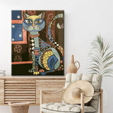 Painting by Numbers Geometric Illustration Cat