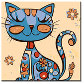 Painting by Numbers Colorful Cats