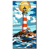 Painting by Numbers Lighthouse and Storm