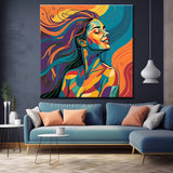 Painting by Numbers Art Culture Colorful Naked Woman