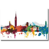 Painting by Numbers Skyline of Lugano Switzerland