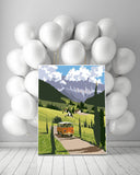 Paint by Numbers Art Landscape Car DrIVes Along A Path