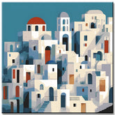Painting by Numbers Minimalism Art White House with Ladder
