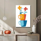 Painting by Numbers Art Minimalism Colored Cups