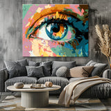 Painting by Numbers Art Colorful Eye