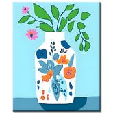 Painting by Numbers Art Minimalism Colored Vase