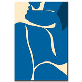 Painting by Numbers Art Blue Woman with Stretched Head