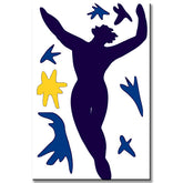 Painting by Numbers Art Black Line Drawing Man Flying