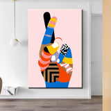 Painting by Numbers Art Colorful Hand with Crossed Fingers