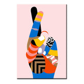 Painting by Numbers Art Colorful Hand with Crossed Fingers