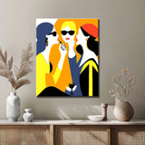 Painting by Numbers Art Three Women Are Talking