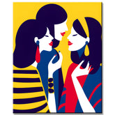 Painting by Numbers Art Three Women Are Talking