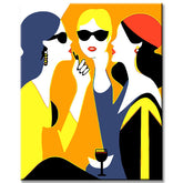Painting by Numbers Art Three Women Are Talking