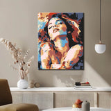 Painting by Numbers Art Lifestyle Woman with Blobs of Paint