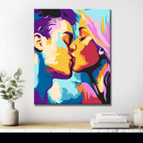 Painting by Numbers Art Lifestyle Faces with Kiss