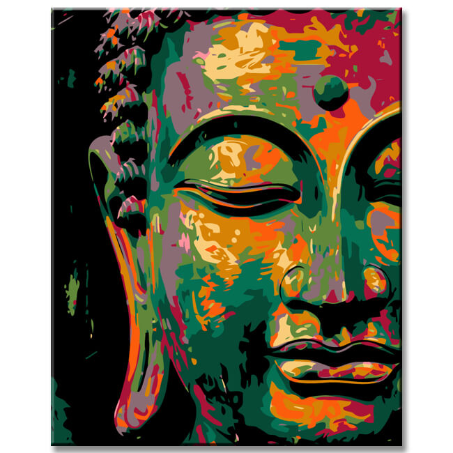 Painting by Numbers Art Lifestyle Half Buddha Face