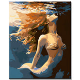 Paint by Numbers Art Lifestyle Mermaid Underwater