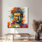 Painting by Numbers Art Golden Buddha with Paint Splashes