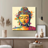 Painting by Numbers Art Lifestyle Golden Buddha with Paint Splashes