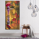 Painting by Numbers Art Lifestyle Woman standing on the bank with an umbrella