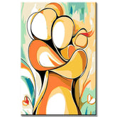 Painting by Numbers Abstract Art Hugging Couple