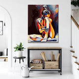 Painting by Numbers Abstract Girl Motif Shipping from DE