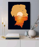 Painting by Numbers Man on the Beach at Sunset Shipping from DE