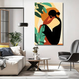 Painting by Numbers Tropical Girl in Minimalism Art Style