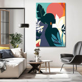 Painting by Numbers Tropical Girl Minimalism Art Style