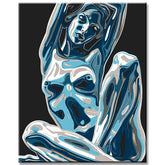 Painting by Numbers Tropical Girl Minimalism Art Style Shipping from DE