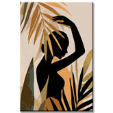 Painting by Numbers Minimalism Art Style Tropical Girl