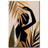 Painting by Numbers Minimalism Art Style Tropical Girl