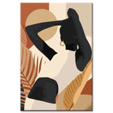 Painting by Numbers Minimalism Art Style Tropical Girl Shipping from DE