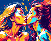 Paint by Numbers Minimalism Art Style Caresses