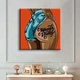 Painting by Numbers Woman Butt Tattoo