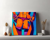 Painting by Numbers Woman Butt Tattoo