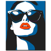 Painting by Numbers Woman with Sunglasses